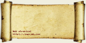 Isidora Trnjaković vizit kartica